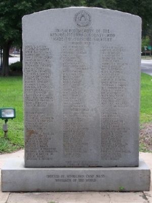Woodmen Of The World Memorial Marker, west face image. Click for full size.
