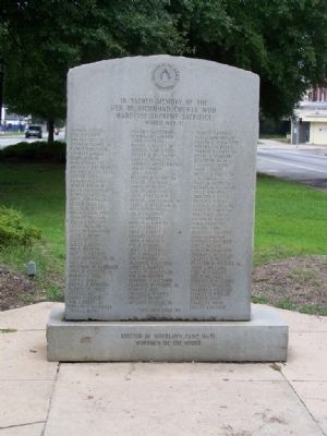 Woodmen Of The World Memorial Marker, east face image. Click for full size.