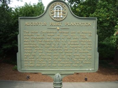 Augustus Hurt Plantation Marker. Click for full size. Augustus Hurt Plantation Marker image. Click for full size.