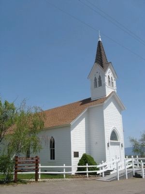 Glenburn Community Church and Marker image. Click for full size.