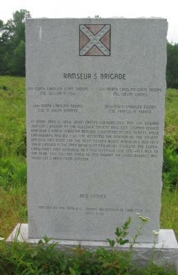 Ramseur's Brigade Monument. Click for full size. Ramseur's Brigade Monument image. Click for full size.
