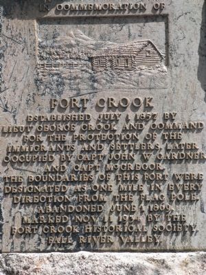 Fort Crook Marker image. Click for full size.