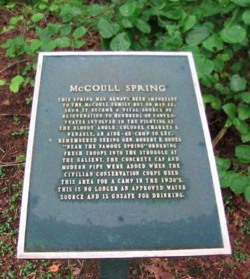 McCoull Spring Marker. Click for full size. McCoull Spring Marker image. Click for full size.