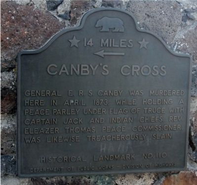 Canby's Cross Marker image. Click for full size.