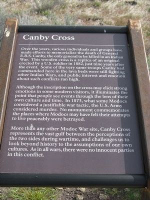 Information Posted at the Cross Site image. Click for full size.