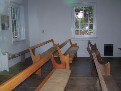 Interior of Appoquinimink Friends Meeting House image. Click for full size.