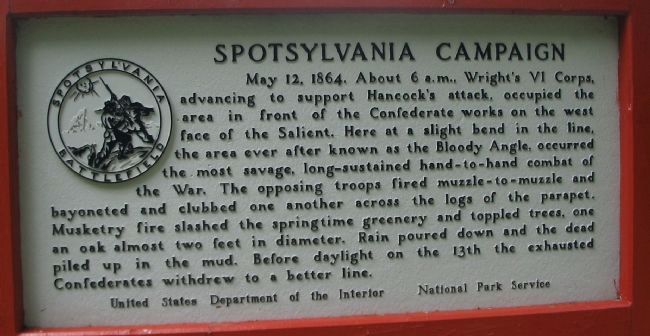 Spotsylvania Campaign Marker. Click for full size. Spotsylvania Campaign Marker image. Click for full size.