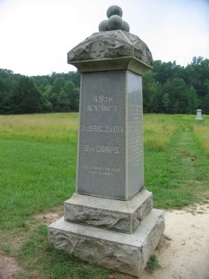 49th New York Infantry Monument image. Click for full size.
