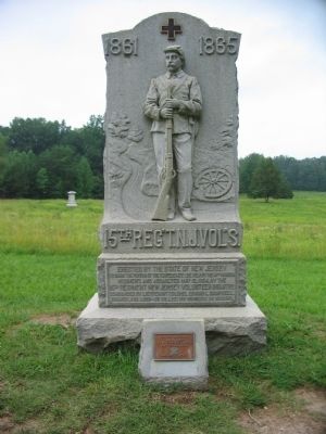 15th Regiment New Jersey Volunteers Monument image. Click for full size.