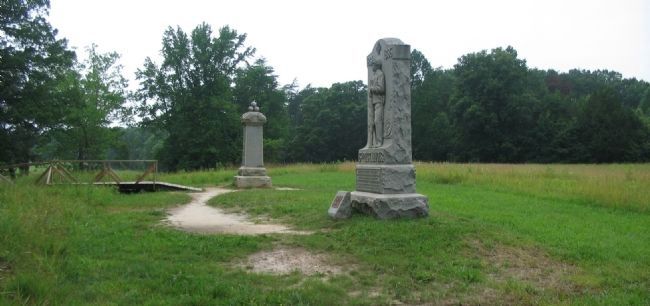 49th New York and 15th New Jersey Monuments image. Click for full size.