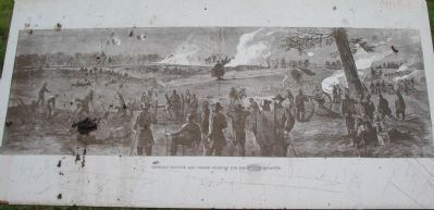 Generals Hancock and Wright Fighting for the Rebel Rifle-Pits. Click for full size. Generals Hancock and Wright Fighting for the Rebel Rifle-Pits image. Click for full size.