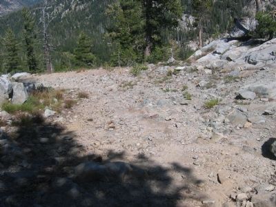 Remnant of Old Route West of Marker - Mosquito Lakes. Click for full size. Remnant of Old Route West of Marker - Mosquito Lakes image. Click for full size.