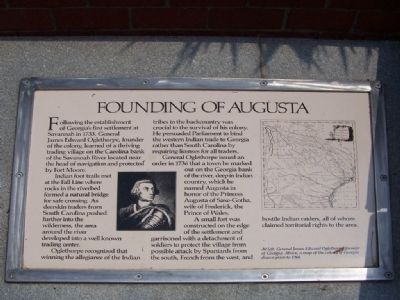 Founding of Augusta Marker image. Click for full size.