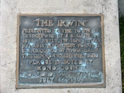 "The Irwin" Marker. Click for full size. "The Irwin" Marker image. Click for full size.