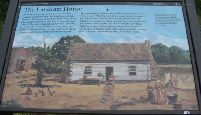 The Landram House Marker. Click for full size. The Landram House Marker image. Click for full size.