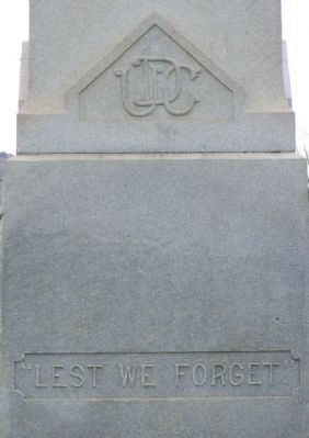 Bamberg Confederate Monument, south face. Click for full size. Bamberg Confederate Monument, south face image. Click for full size.