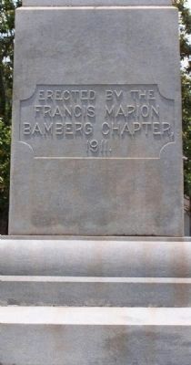 Bamberg Confederate Monument, east face. Click for full size. Bamberg Confederate Monument, east face image. Click for full size.