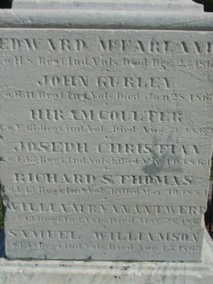 Left (South) Side of  Marker image. Click for full size.