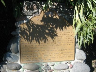 First Seat of Tehama County Government Marker image. Click for full size.