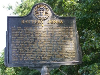 Battery Jones Marker. Click for full size. Battery Jones Marker image. Click for full size.