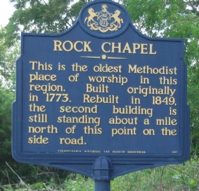 Rock Chapel Marker image. Click for full size.