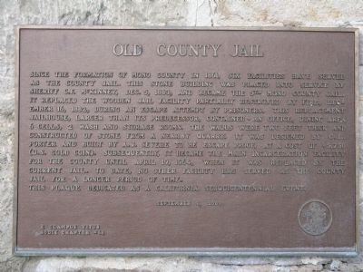 Old County Jail Marker image. Click for full size.