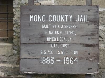 Old County Jail Sign image. Click for full size.