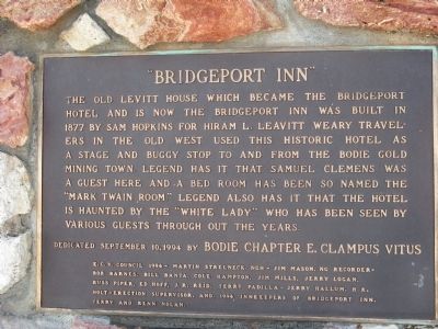 "Bridgeport Inn" Marker image. Click for full size.