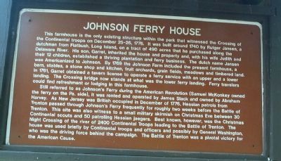 Johnson Ferry House Marker image. Click for full size.
