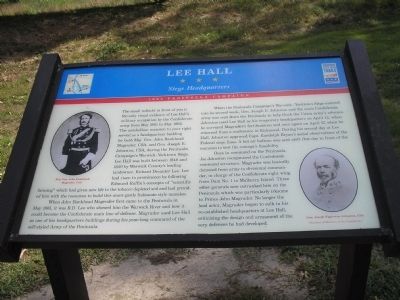 Lee Hall Marker. Click for full size. Lee Hall Marker image. Click for full size.