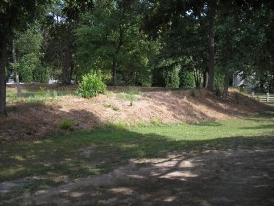 Earthworks in Front of the Mansion. Click for full size. Earthworks in Front of the Mansion image. Click for full size.