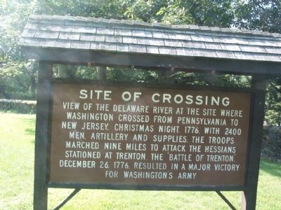 Site of Crossing Marker - Front. Click for full size. Site of Crossing Marker - Front image. Click for full size.