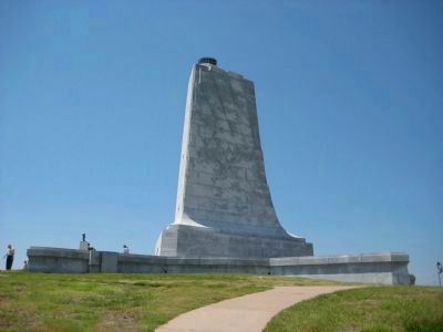 Eastern side of the Wright Brothers National Memorial image. Click for full size.