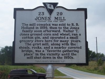 Reverse - Jones' Mill Marker image. Click for full size.