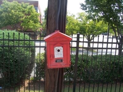 Fire Call Box located across street from Marker image. Click for full size.