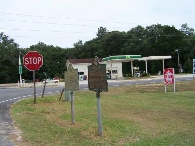 Cooperville Marker, along US 301 and GA 17 image. Click for full size.