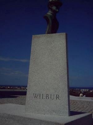 Bust of Wilbur Wright at the Wright Brothers National Memorial image. Click for full size.