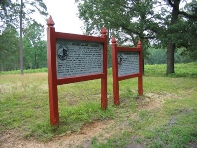 Two Campaign Markers at the East Angle. Click for full size. Two Campaign Markers at the East Angle image. Click for full size.