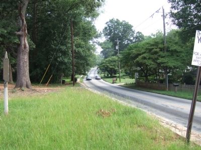 View down Fayetteville Road. Click for full size. View down Fayetteville Road image. Click for full size.