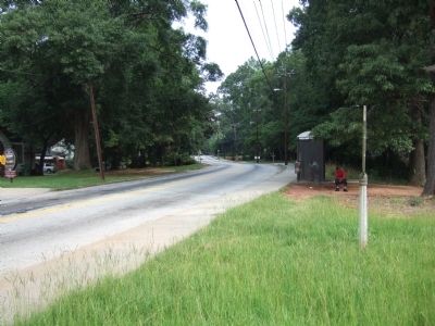 View up Bouldercrest Road towards Glenwood Avenue and Leggett's Hill. Click for full size. View up Bouldercrest Road towards Glenwood Avenue and Leggett's Hill image. Click for full size.