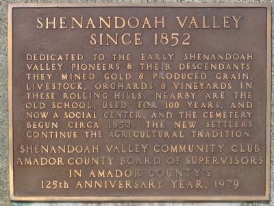 Shenandoah Valley Marker image. Click for full size.