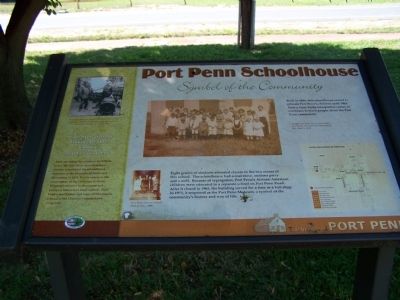 Port Penn Schoolhouse Marker. Click for full size. Port Penn Schoolhouse Marker image. Click for full size.