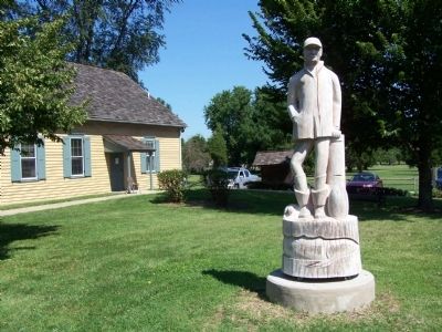 Wood carving of waterman.. Click for full size. Wood carving of waterman. image. Click for full size.