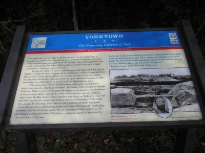 Yorktown Civil War Trails Marker image. Click for full size.
