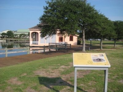 Marker and Boathouse image. Click for full size.
