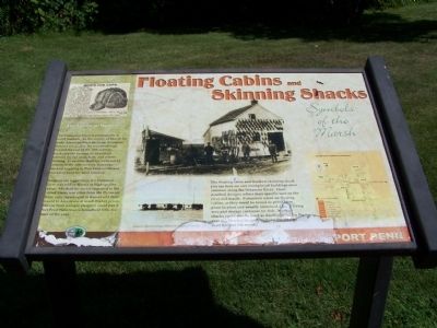 Floating Cabins and Skinning Shacks Marker. Click for full size. Floating Cabins and Skinning Shacks Marker image. Click for full size.