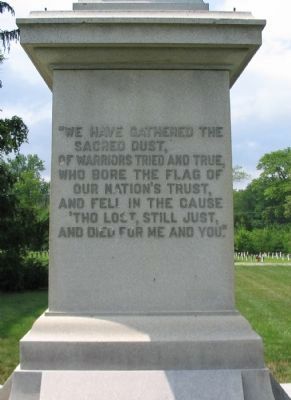 Back of Monument. Click for full size. Back of Monument image. Click for full size.