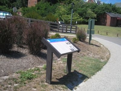 Marker at the Yorktown Waterfront. Click for full size. Marker at the Yorktown Waterfront image. Click for full size.