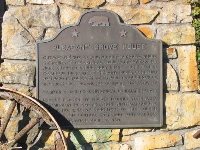 Pleasant Grove House Marker image. Click for full size.