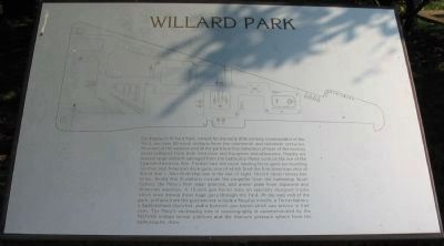 Willard Park Marker. Click for full size. Willard Park Marker image. Click for full size.